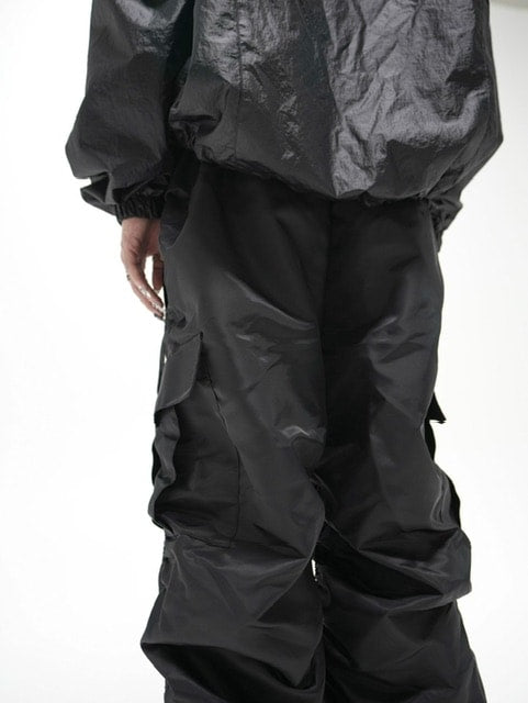 受注制【Never mind the XU】shirring jogger pants (2color)