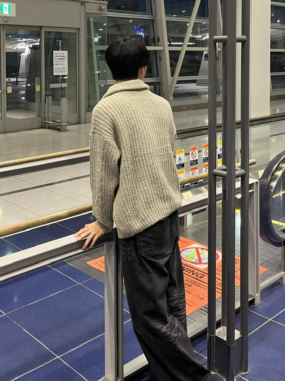 受注制【youll】zip up cable knit (5color)