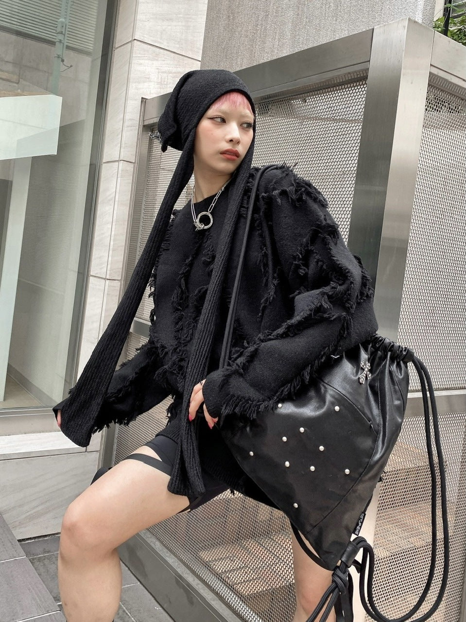 【Never mind the XU】biker short & skirt set (2color)