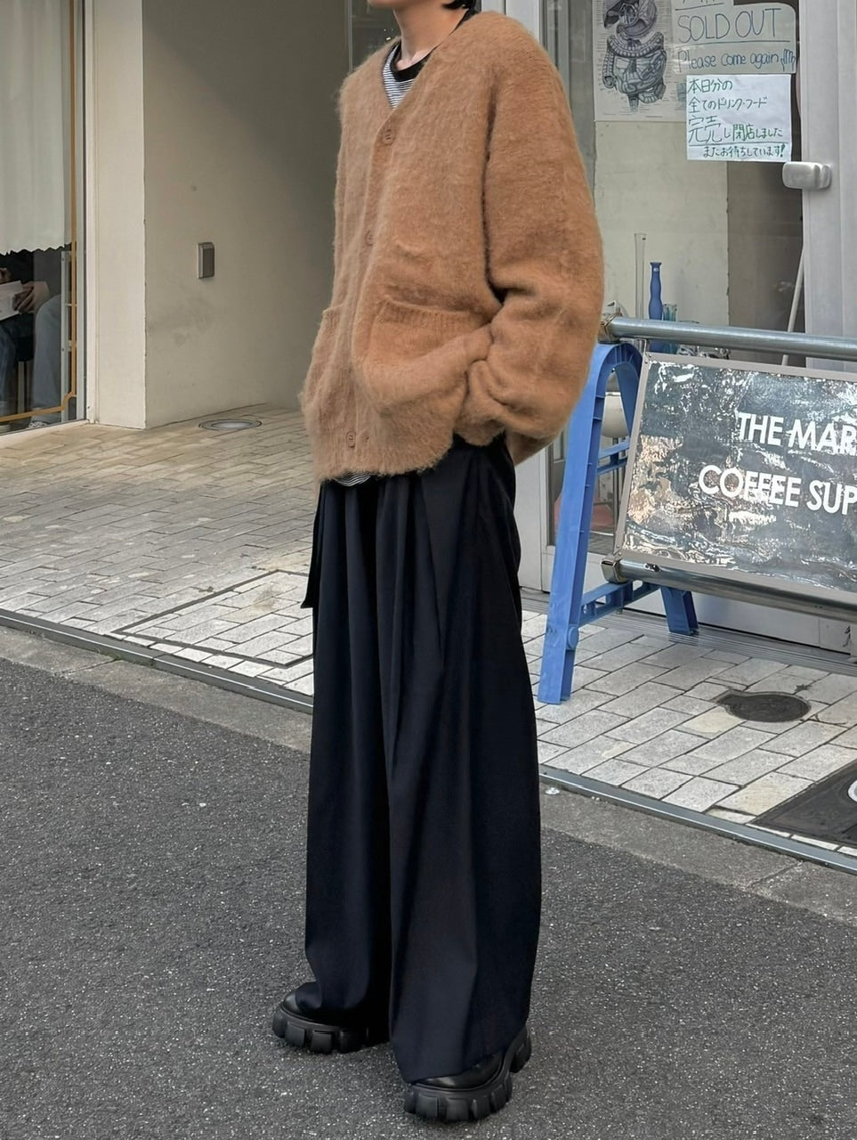 【Chikashitsu +】wool cardigan (4color)