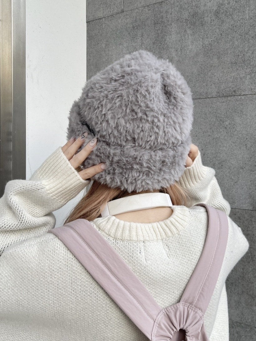 受注制【nmtc +】hairy beanie (3color)