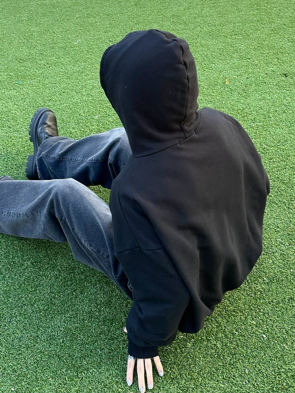 大阪店WEB限定【Chikashitsu +】damage arm warmer hoodie (3color)