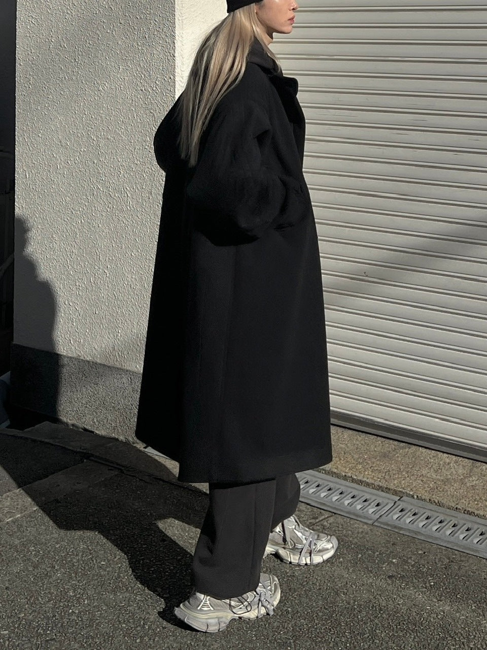 受注制【Chikashitsu +】high neck volume arm coat (2color)