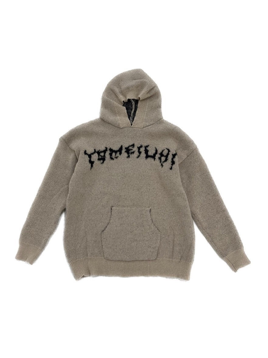 国際配送【Never mind the XU】bone hooded sweater (2color)
