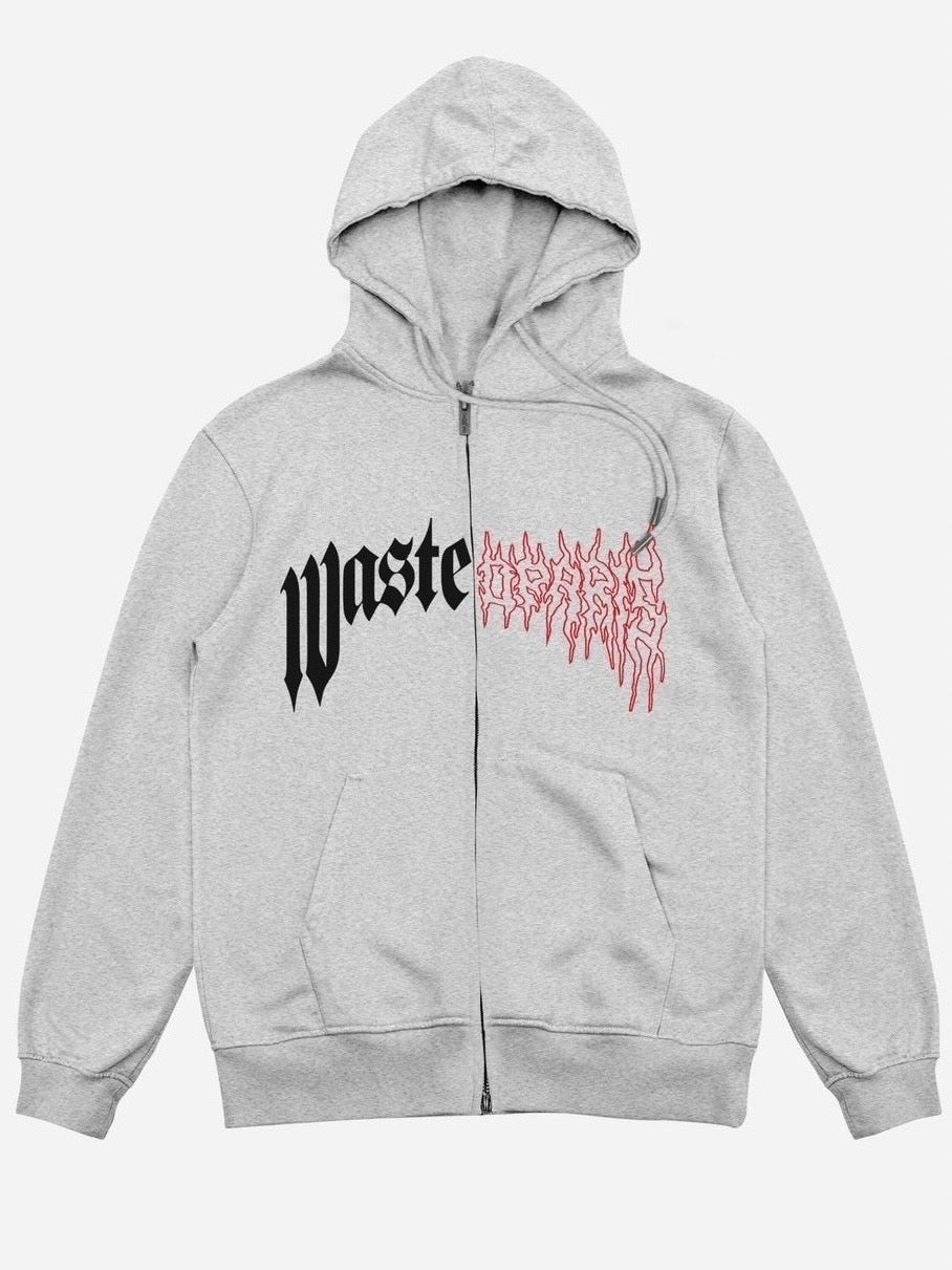 【WASTED PARIS】HOODIE ZIP DARK PITCHER