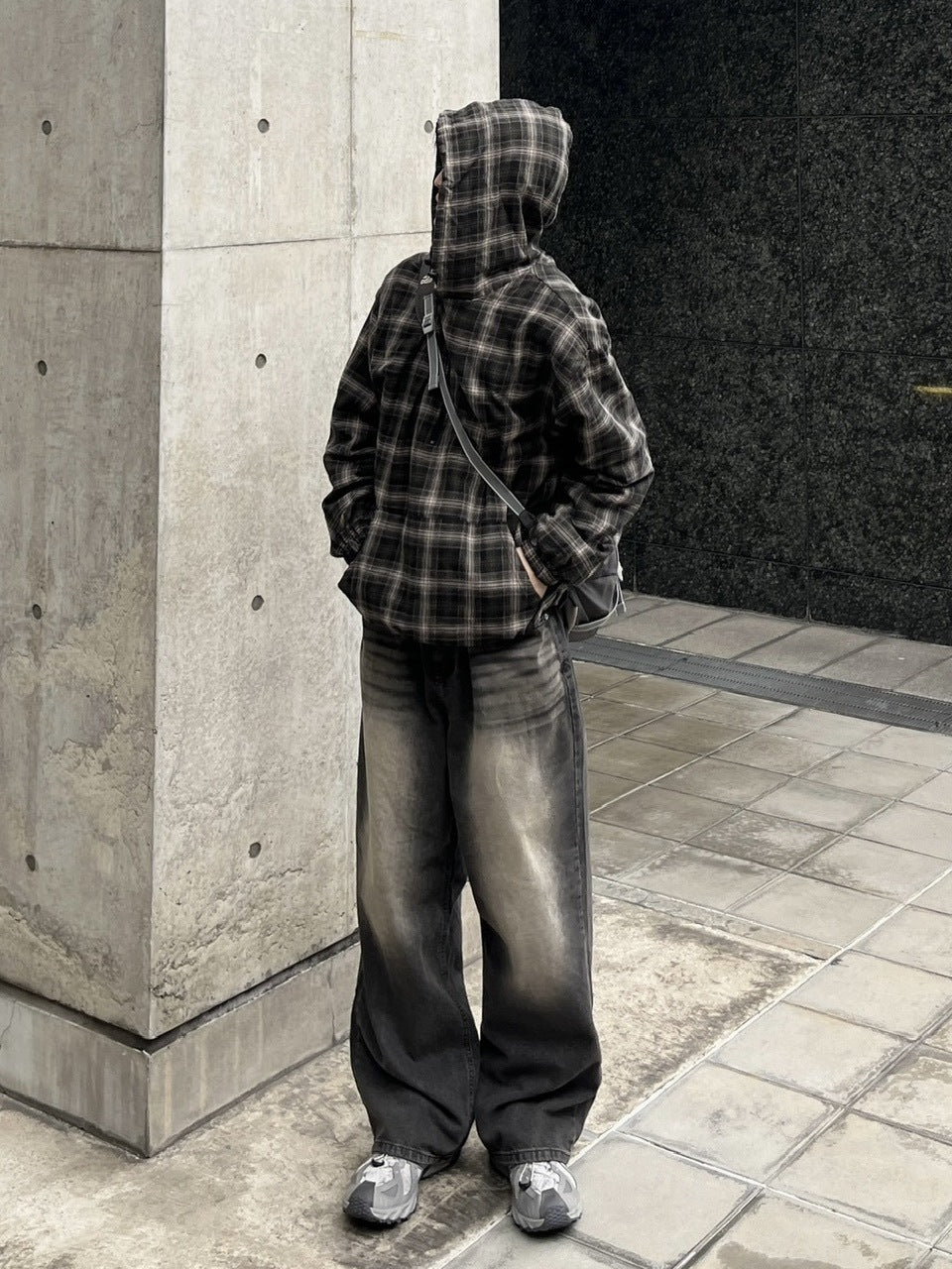 受注制【youll】faded wide denim pants