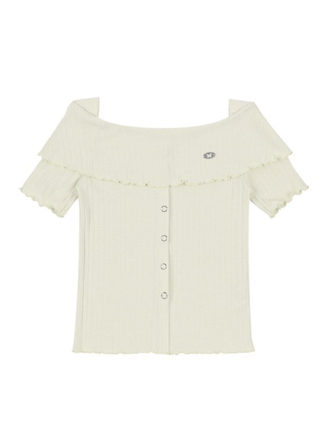 【FANCY CLUB】HEIDI KNITTED OFF-SHOULDER
