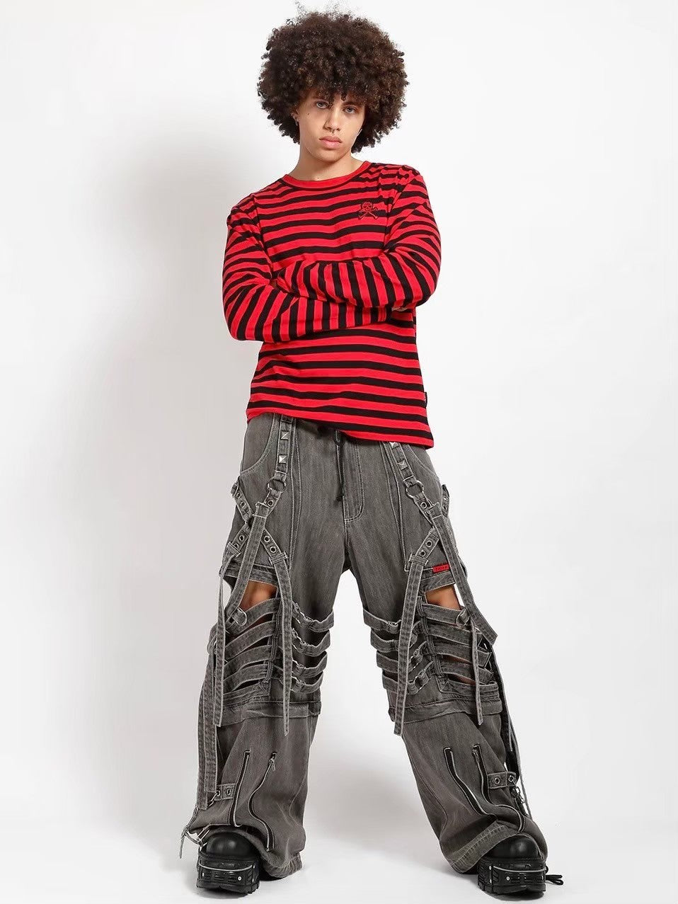 【TRIPP nyc】SUPER CUT OUT PANT[JM7130M] / 【トリップ エヌワイシー】カットアウトボンテージワイドパンツ