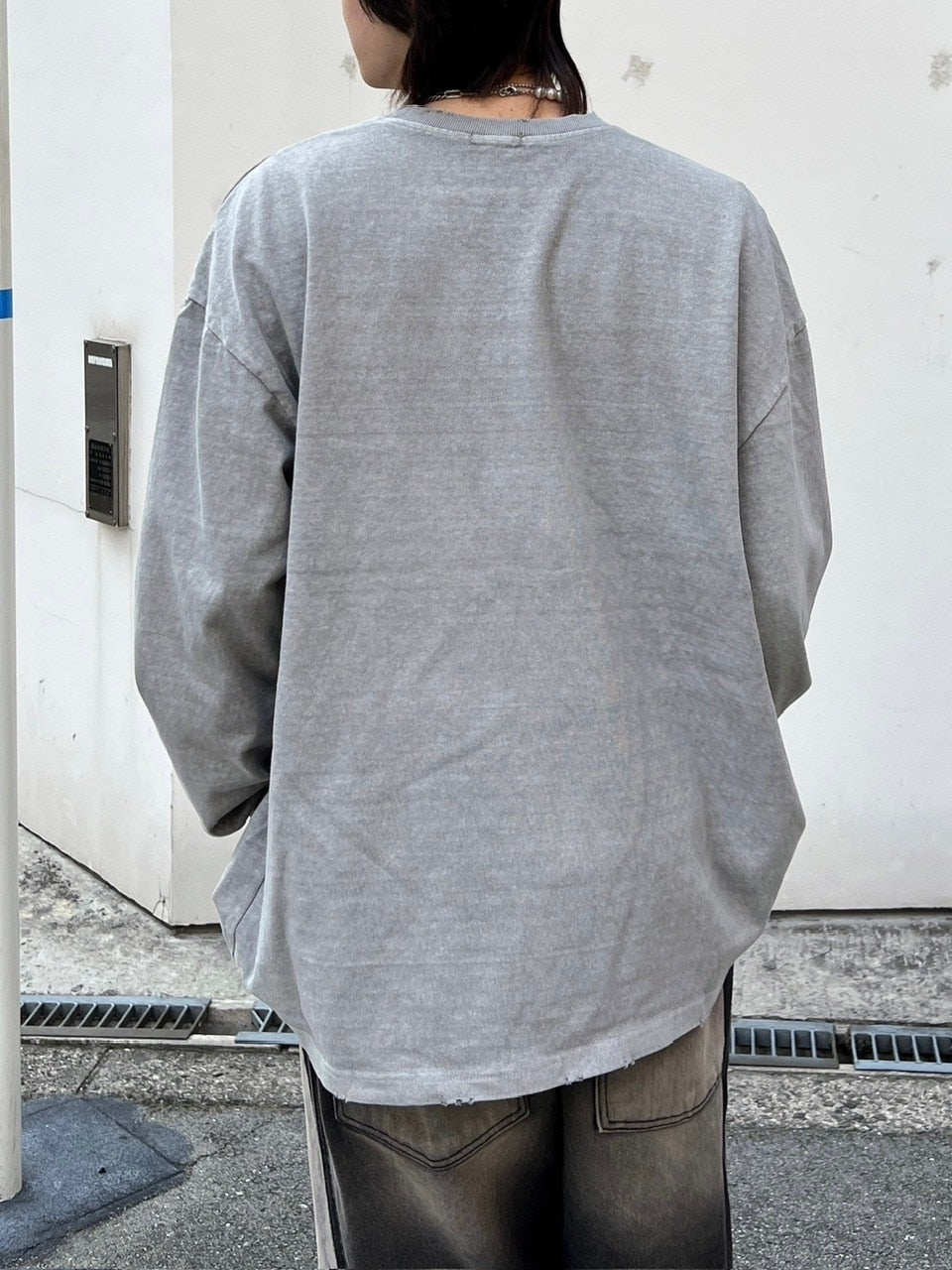 大阪店WEB限定受注制【Chikashitsu +】pigment long sleeve (2color)