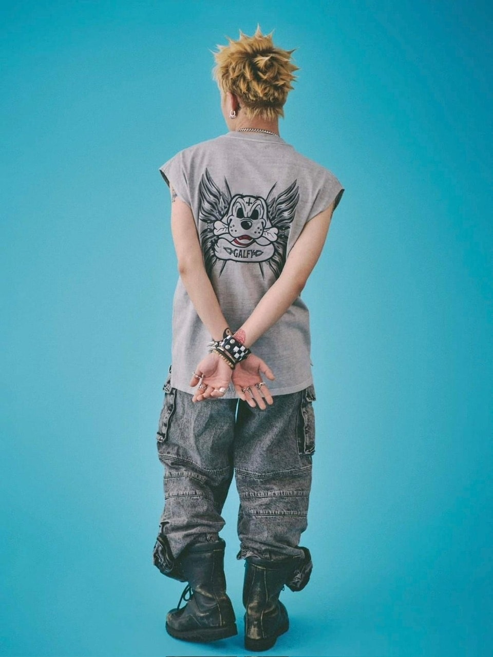 【GALFY】ゴリ厨二タンク / 【ガルフィー】ロゴプリントタンクトップ