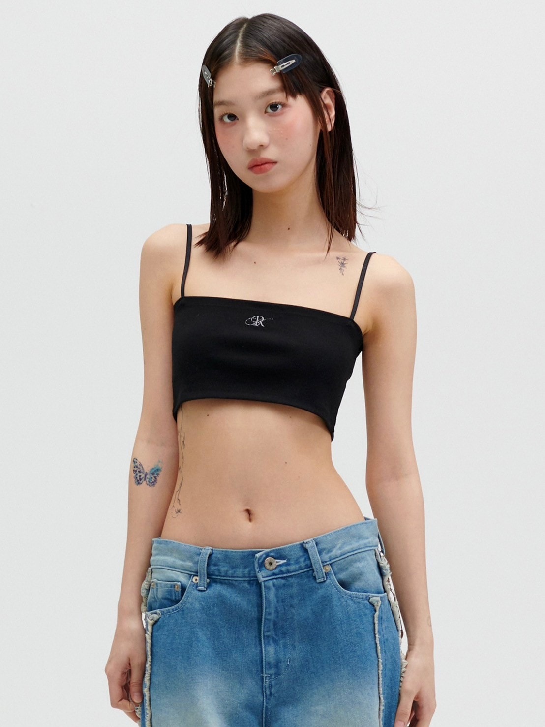 【runningHIGH】LOGO EMBROIDERY TUBE TOP