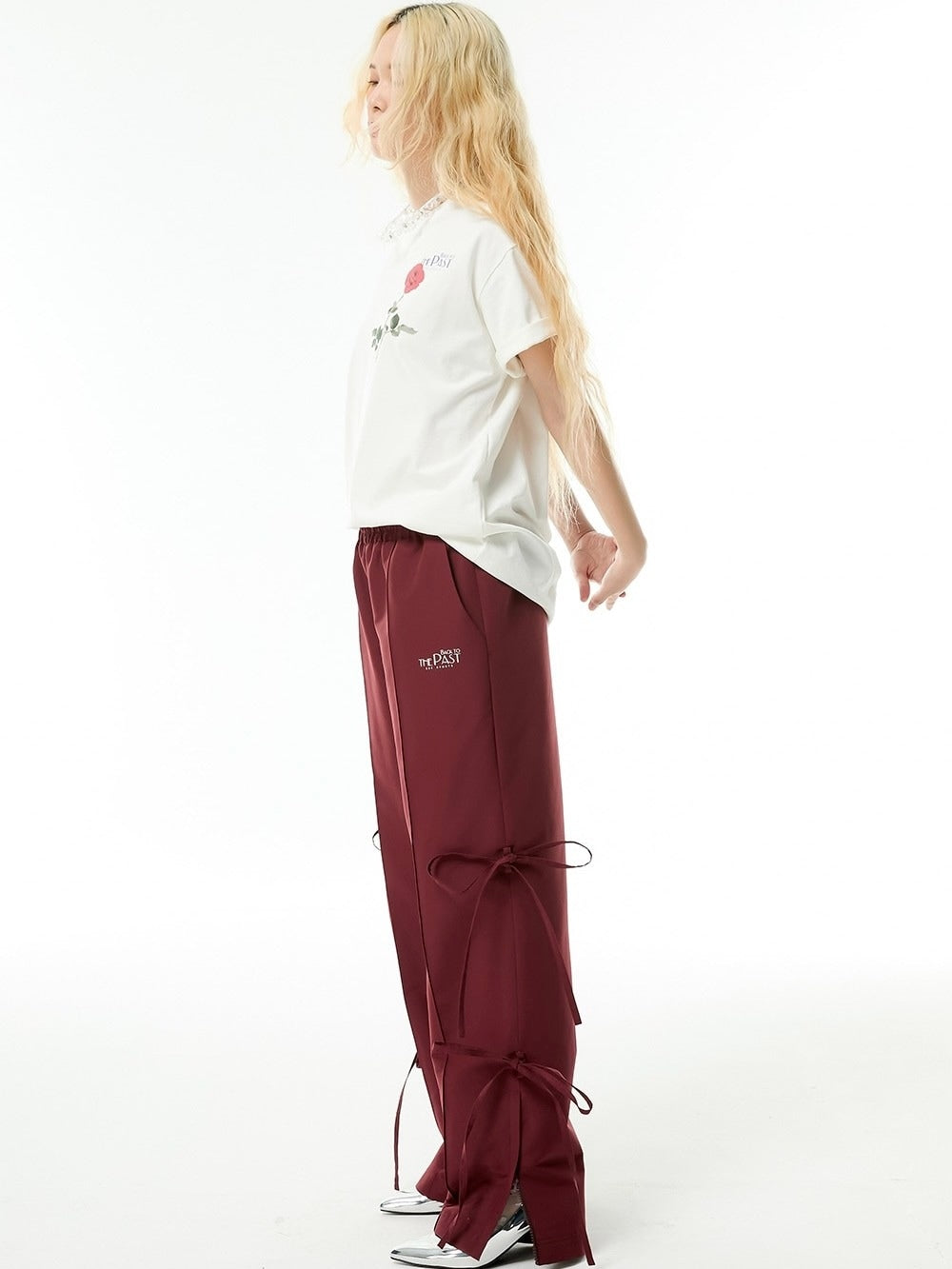 【ESC STUDIO】ribbon training pants