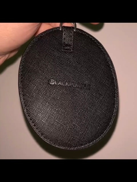 【BLACK PURPLE】Accent card holder key ring