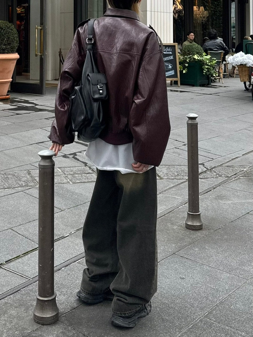 【Chikashitsu +】vintage wash semi wide denim pants 2 / 【チカシツプラス】ヴィンテージウォッシュセミワイドデニムパンツ