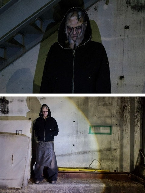 【SUNDAY OFF CLUB】Full Face Zip Up Heavy Terry Moto Hoodie