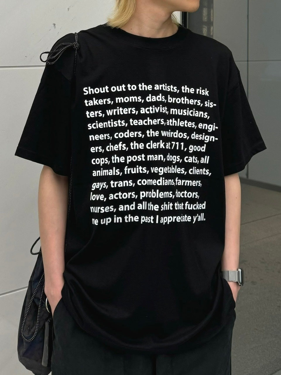 受注制【Chikashitsu +】logo lettering t-shirt (2color) / 【チカシツプラス】ロゴレタリングプリント半袖Tシャツ