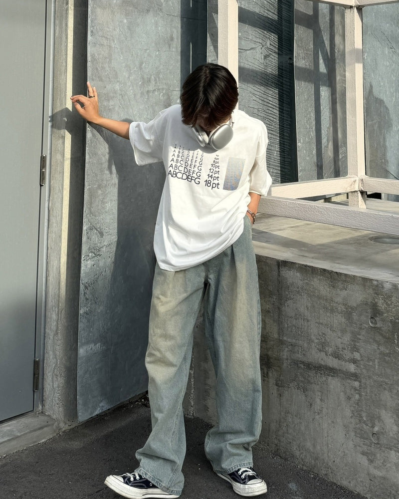 受注制【RENOL】point size tee