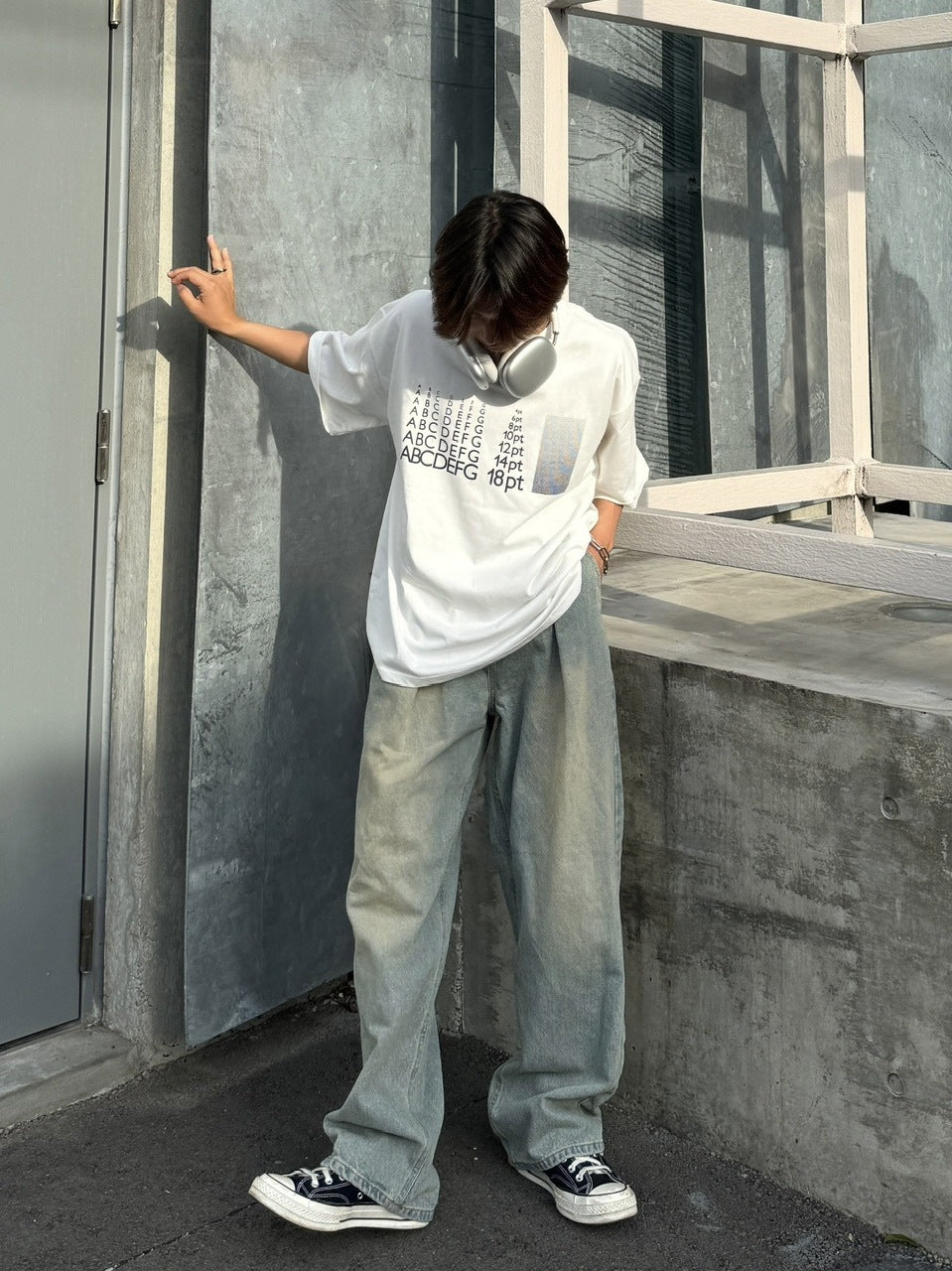 受注制【RENOL】point size tee