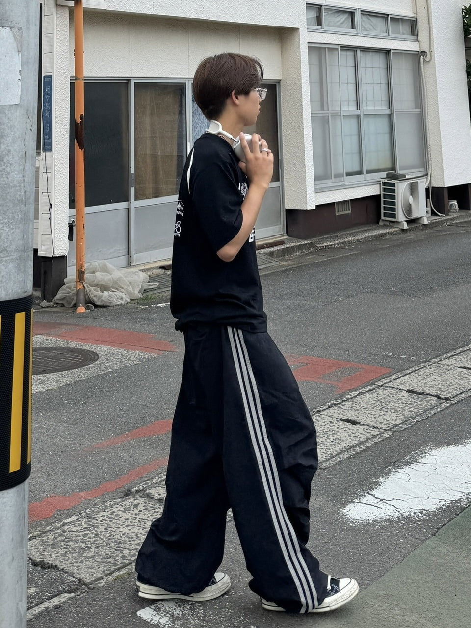 受注制【RENOL】side line parachute pants (2color)