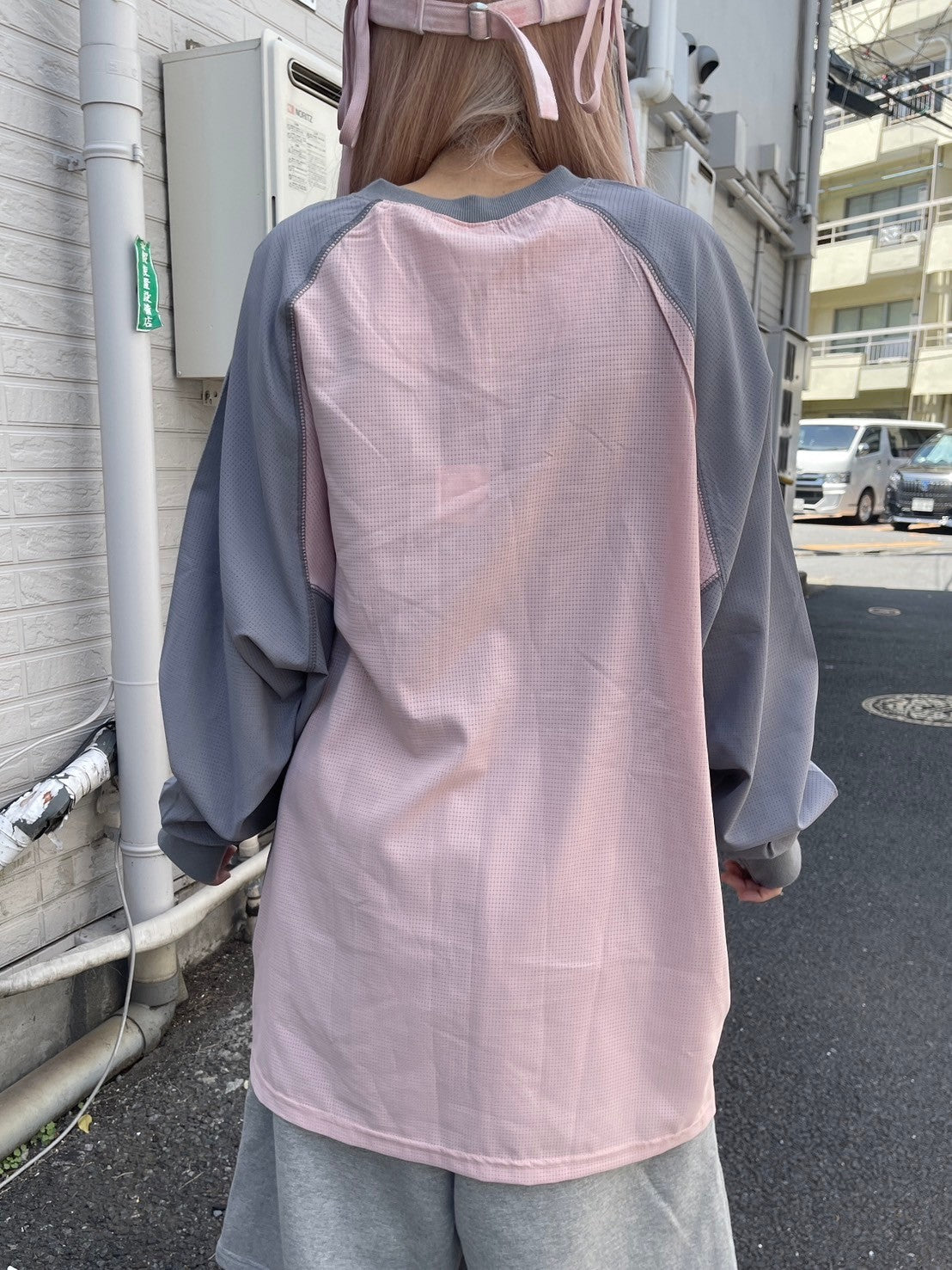 受注制【nmtc +】sports raglan long sleeve tee