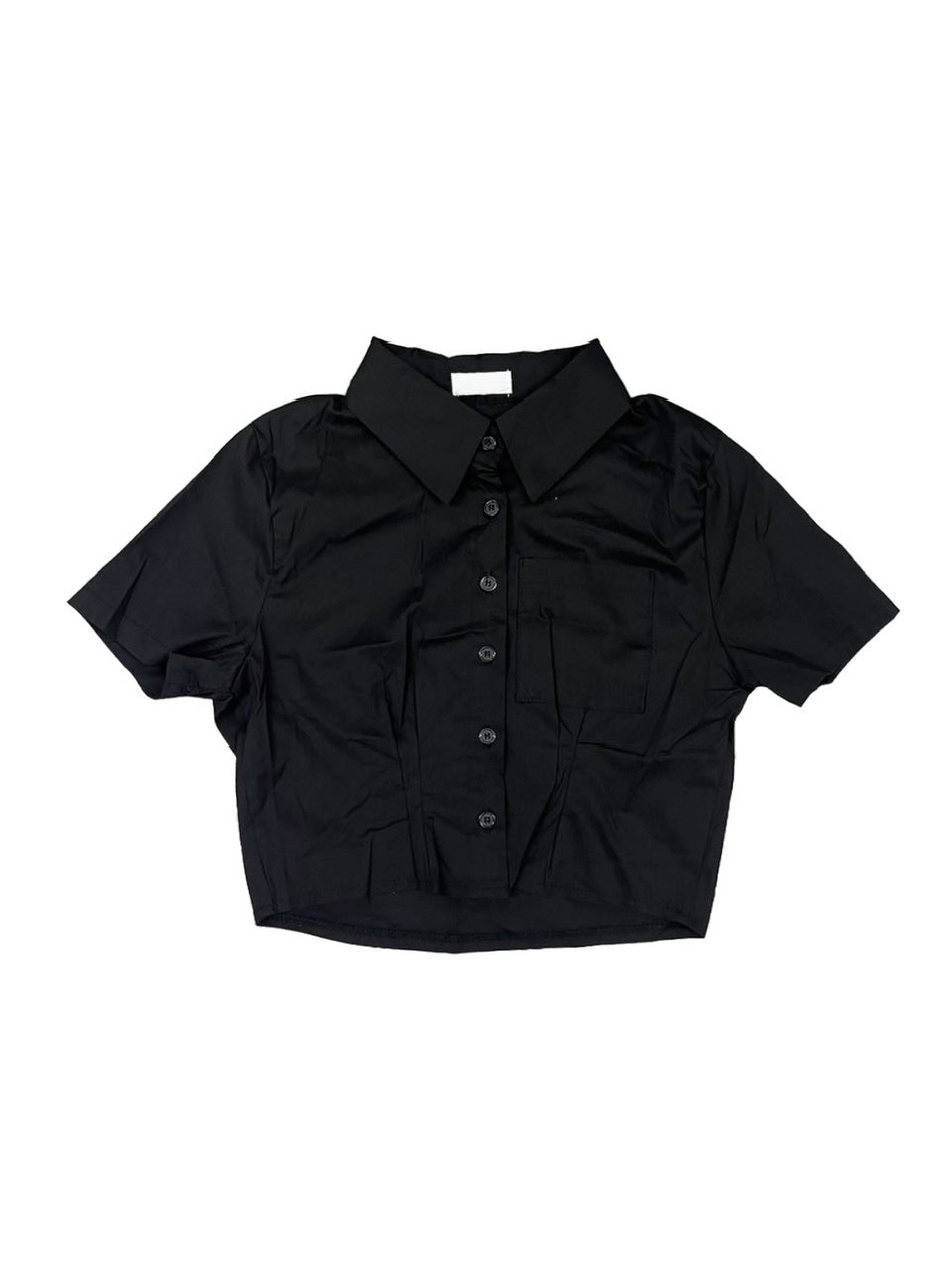 受注制【Never mind the XU】pintuck cropped shirt (3color)