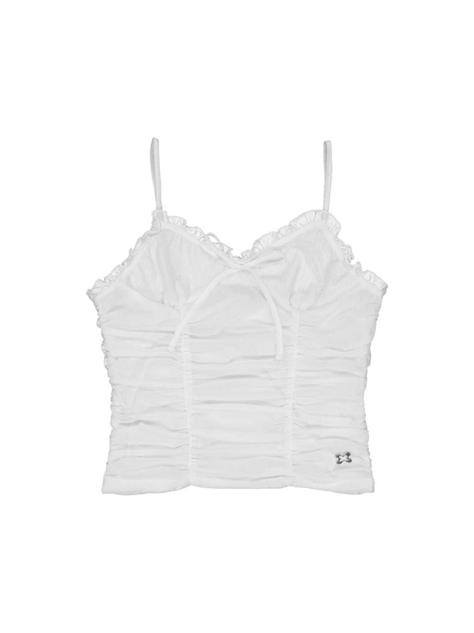 【SETUP‐EXE】MESH SHIRRING SLEEVELESS