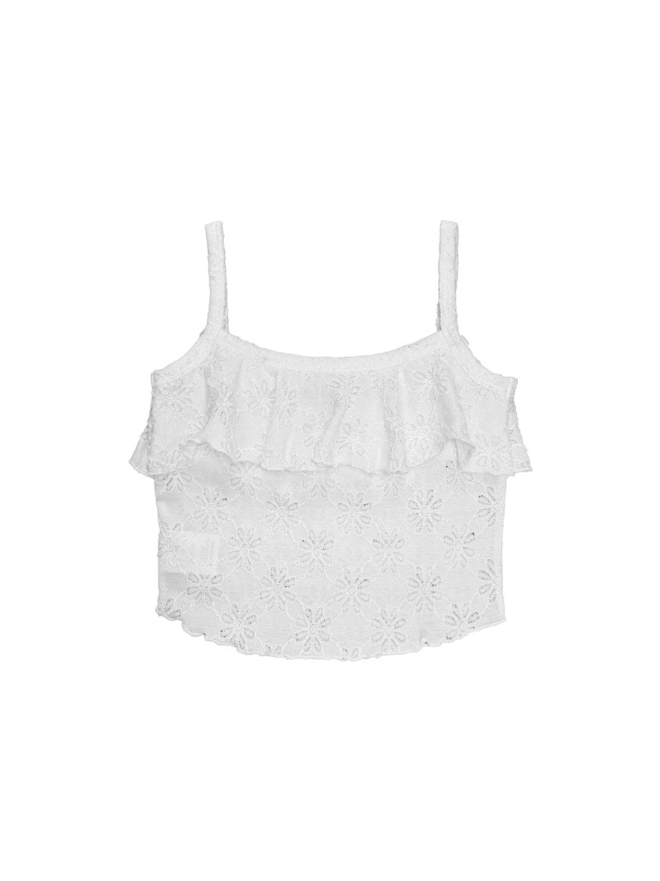 【SETUP‐EXE】FLOWER FRILL SLEEVELESS