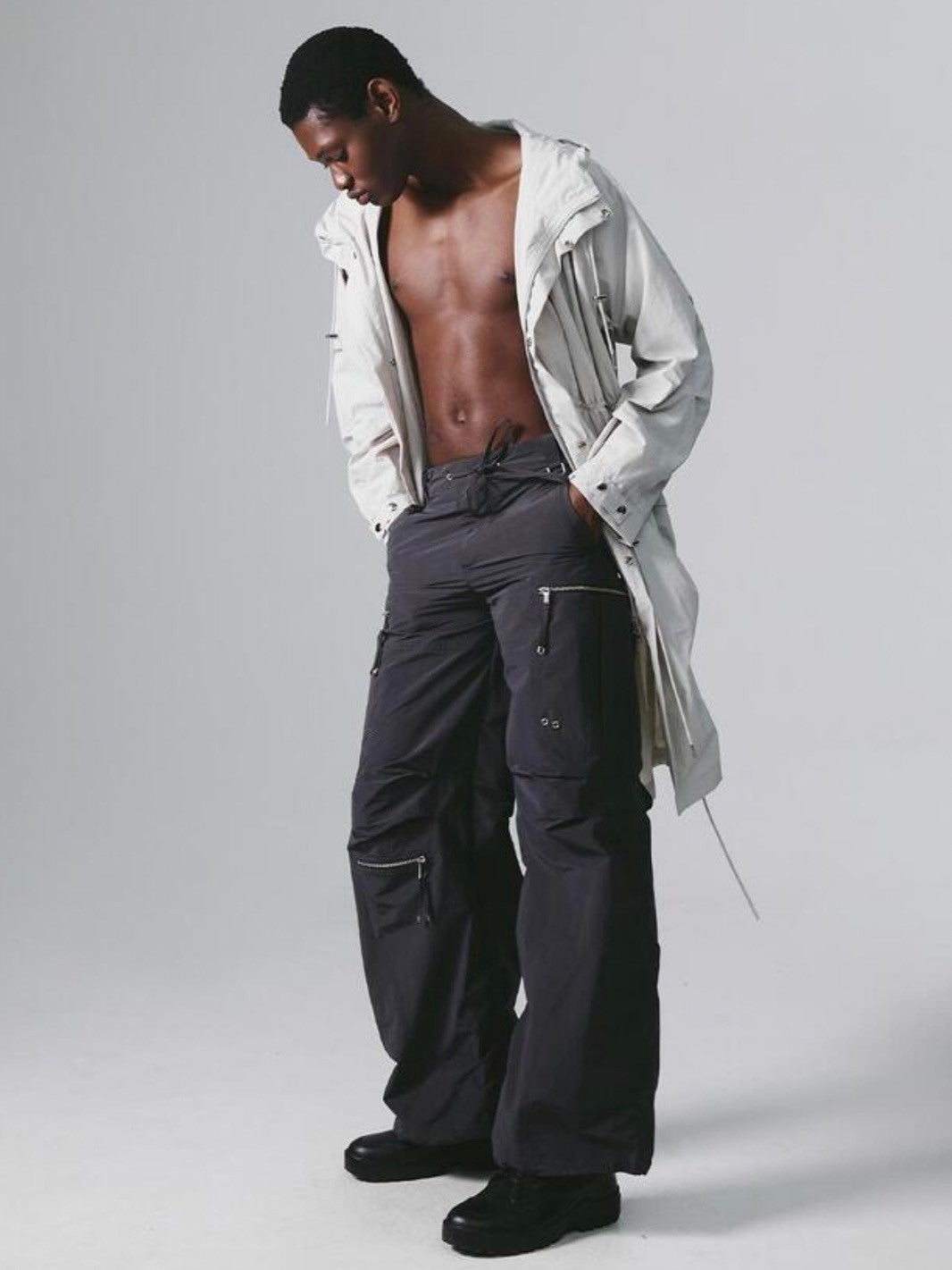 【NACHE】PUCKERING JOGGER PANTS (UNISEX)