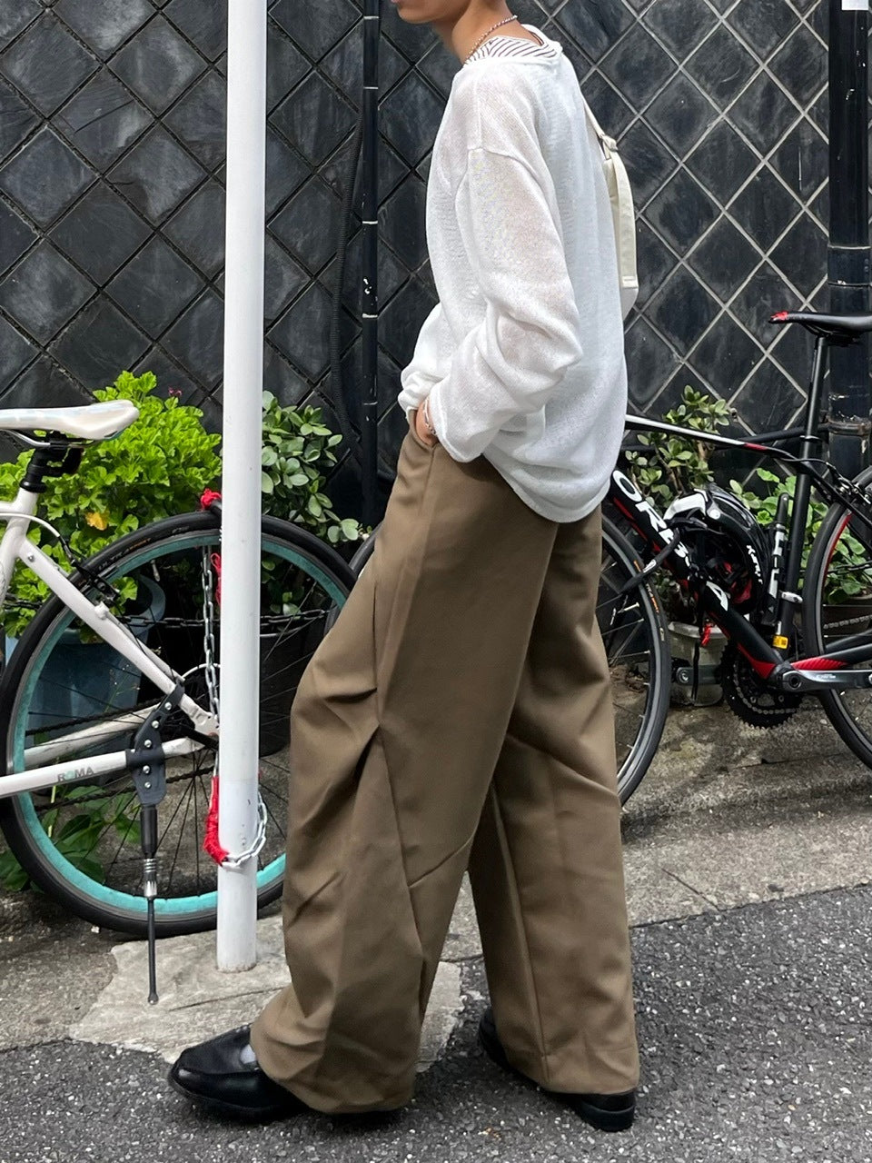 受注制【Chikashitsu +】belt design summer knit (3color)