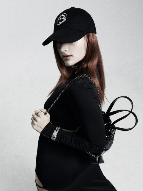 【BLACK PURPLE】Logo symbol ball cap