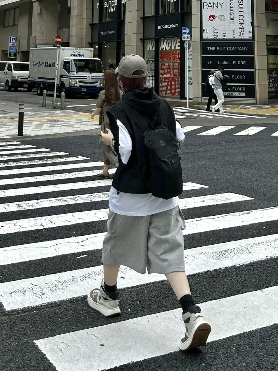 受注制【youll】double pocket sweat half pants (2color)