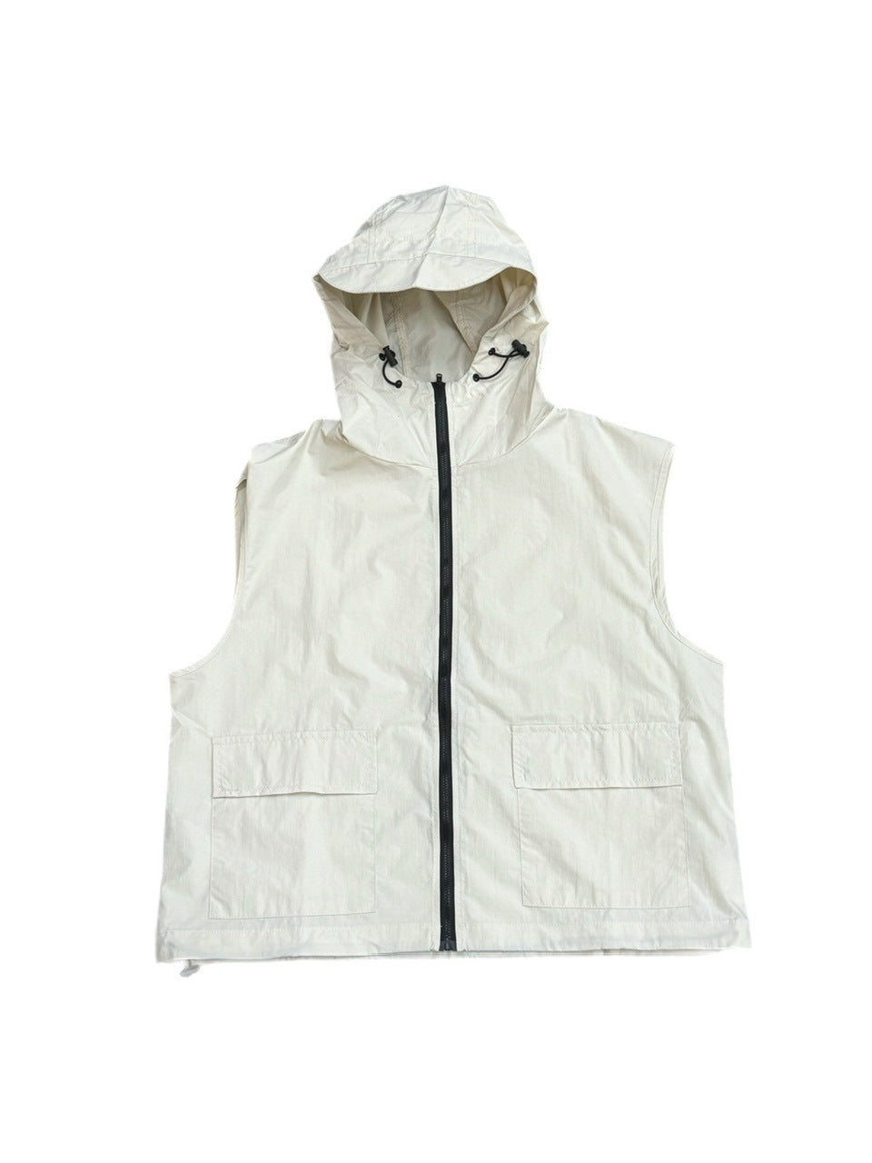 受注制【youll】nylon hooded vest (2color)