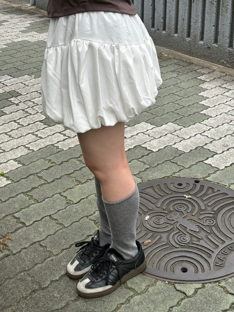 受注制【OaKS】balloon mini skirt (2color)