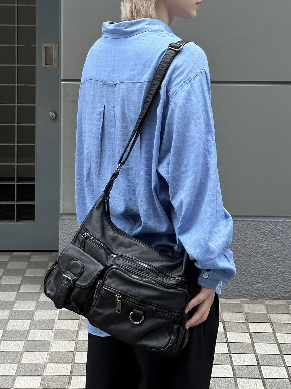 大阪店WEB限定【Chikashitsu +】leather pocket shoulder bag 2