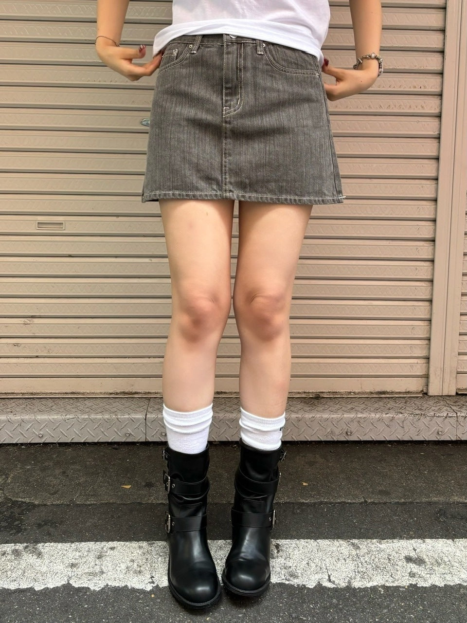受注制【OaKS】square mini skirt