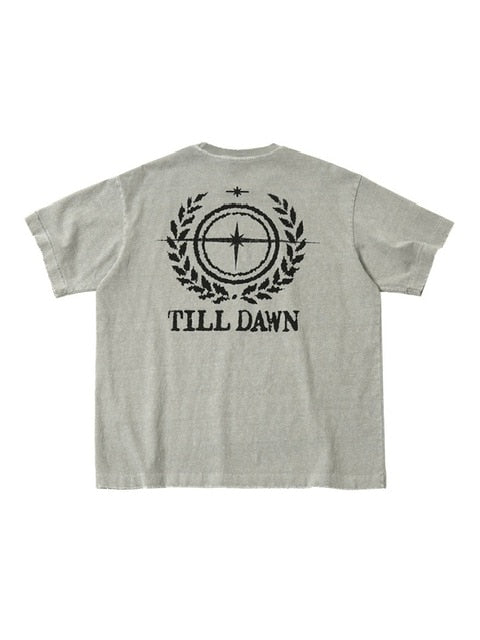 【TILLDAWN】CIRCLE PIGMENT 1/2 SLEEVE
