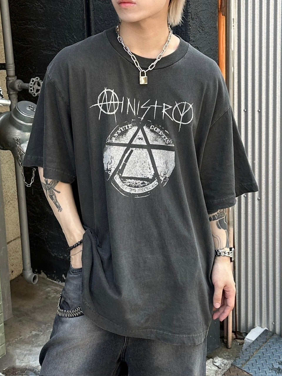 受注制【Chikashitsu +】padlock chain necklace