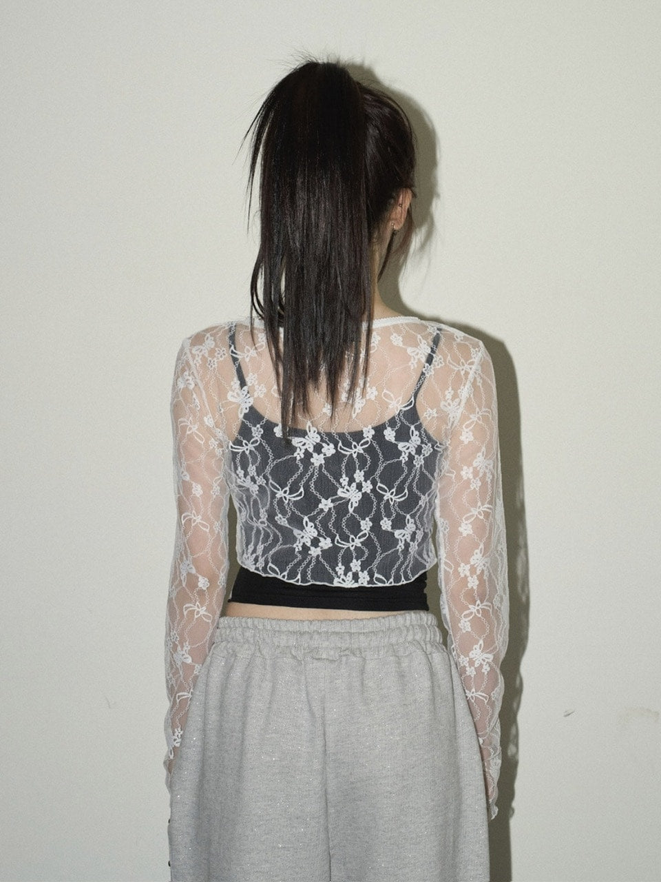 【CHERRYQUIRI】lace crop cd