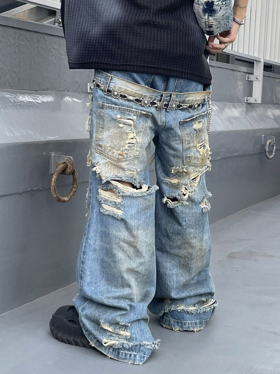 受注制【Never mind the XU】sun metal belt