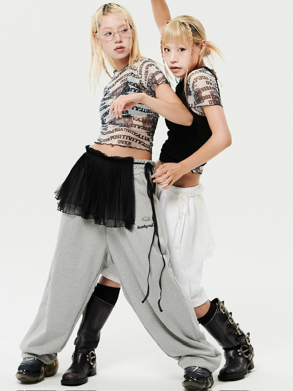 【HOLY NUMBER 7】Ruffle layered short skirt / 【ホーリーナンバーセブン】リボンラッフルレイヤードミニスカート巻きスカート