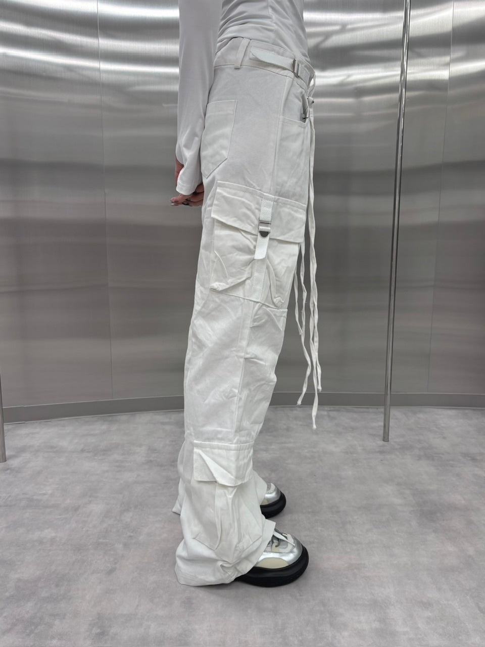 【nmtc +】slim fit pocket cargo pants (2color)