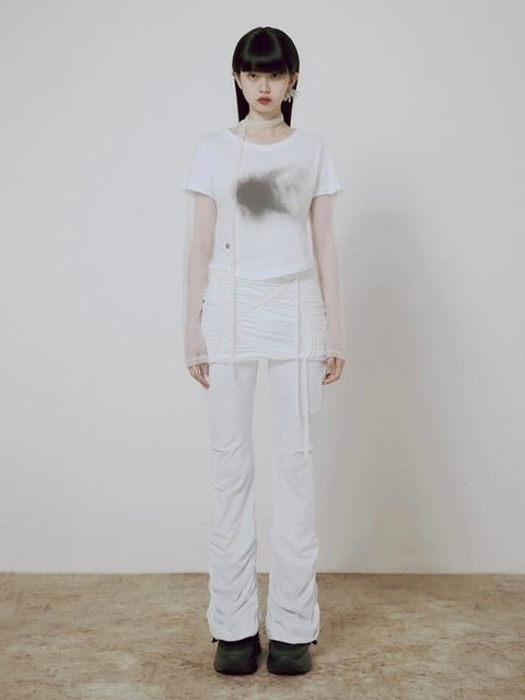 【FLAREUP】Sheer Vanish Scarf Long Sleeve