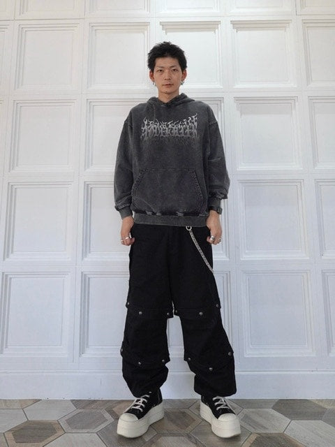 【LOVE KILLER】Graphic black letter logo hoodie