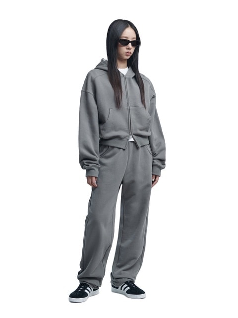 【NOMANUAL】M.L HOODED ZIP-UP / 【ノーマニュアル】ジップアップ長袖パーカー