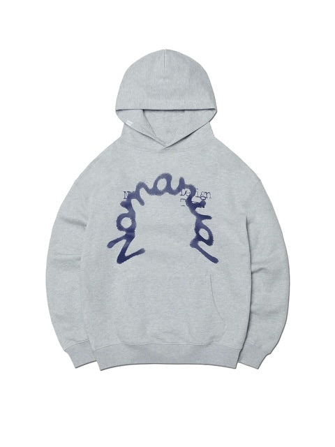 【NOMANUAL】S.P.L HOODIE / 【ノーマニュアル】ロゴ長袖パーカー