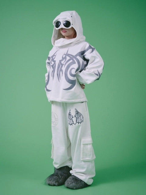 【GALFY】探検メガネ部族パーカー / 【ガルフィー】ロゴ長袖パーカー