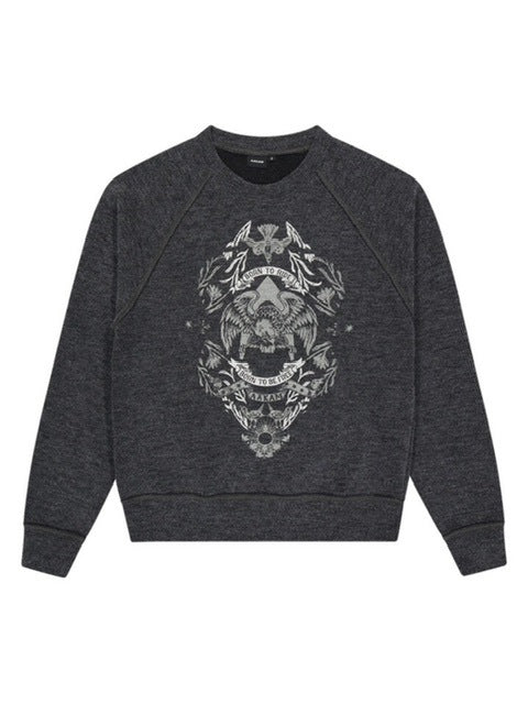 【AAKAM】Eagle Printed Knit / 【アーカム】イーグルプリント長袖ニット
