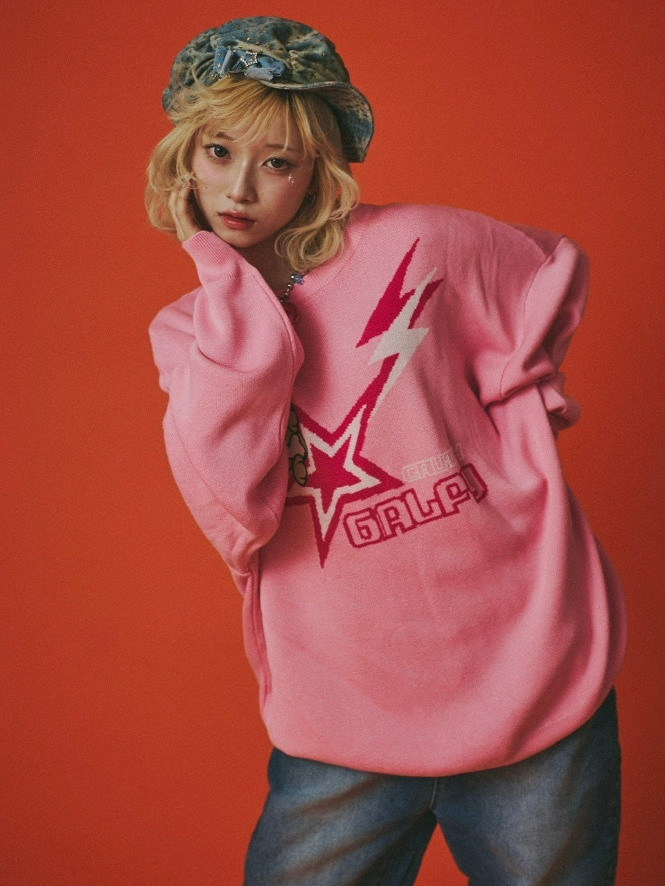 【GALFY】星のガルフィーニット / 【ガルフィー】ロゴ長袖セーター