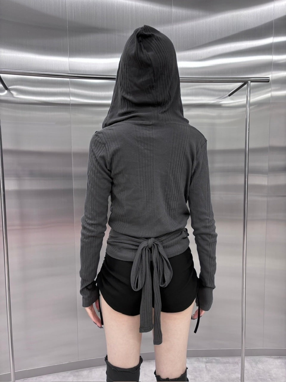 受注制【nmtc +】wrap hood long sleeve (3color)