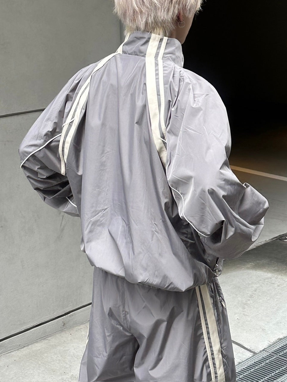 受注制【Chikashitsu +】set up line track jacket (2color) / 【チカシツプラス】セットアップサイドライントラック長袖ジャケットブルゾン